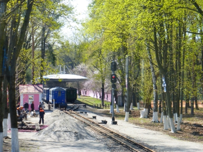 Вид из окна будки дежурного по переезду на ст. Парк