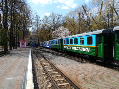 Маневры 12-вагонного состава по ст. Парк